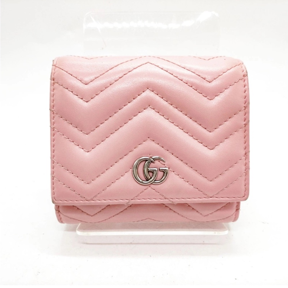 Gucci Marmont Small Wallet in Pale Pink